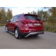 Защита заднего бампера 60 мм ТСС для Hyundai Santa Fe 2015-2018