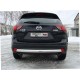 Защита заднего бампера овальная 75х42 мм ТСС для Mazda CX-5 2011-2015