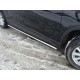Пороги труба овальная с проступью 75х42 мм ТСС для Mazda CX-5 2011-2015