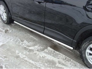 Пороги труба 60 мм для Mazda CX-5 № MAZCX512-03