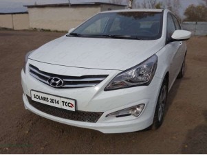 Рамка номерного знака Hyundai Solaris (комплект)