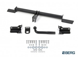 Фаркоп для Hyundai Solaris 2011-2017, Kia Rio 2011-2017 крепление шара на двух болтах №F.2313.001