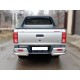 Защита заднего бампера "уголки" d-76+43 для JAC T8 Pro 2020-н.в.
