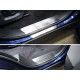 Накладки на пороги шлифованный лист ТСС для Range Rover Sport 2013-2021