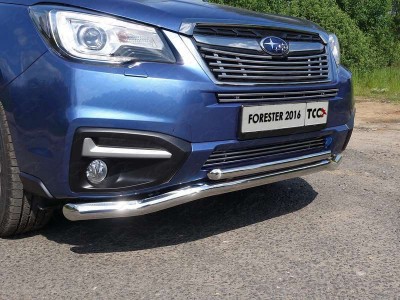 Накладка решётки радиатора средняя 12 мм ТСС для Subaru Forester 2016-2018