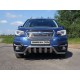 Накладка решётки радиатора верхняя 12 мм ТСС для Subaru Forester 2016-2018