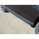 Пороги труба овальная с проступью 75х42 мм ТСС для Subaru Forester 2016-2018