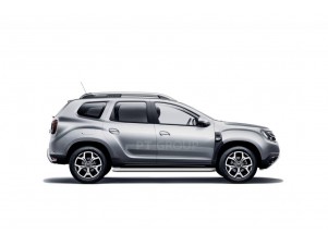 Защита порогов с алюм. площадкой d=51 мм ИСКРА (ППК) для Renault Duster 2021-2022 №RDU-21-330301.11