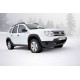 Защита порогов (черное тиснение) "Чистые штаны" (ABS) для Renault Duster 2021-2022