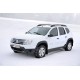 Защита порогов (черное тиснение) "Чистые штаны" (ABS) для Renault Duster 2021-2022