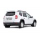 Защита порогов (черное тиснение) "Чистые штаны" (ABS) для Renault Duster 2021-2022