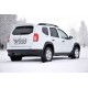 Защита порогов (черное тиснение) "Чистые штаны" (ABS) для Renault Duster 2021-2022