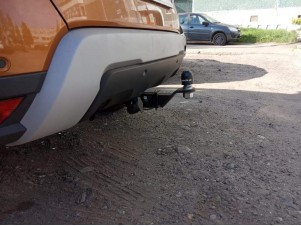 Фаркоп для Renault Duster 2 2021-2022 съемное крепление шара под американский квадрат №FA 0270-E