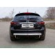 Защита заднего бампера овальная 75х42 мм ТСС для Infiniti QX70 2013-2017