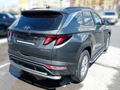 Пороги с листом d-43 Технотек для Hyundai Tucson 2020 – н.в.