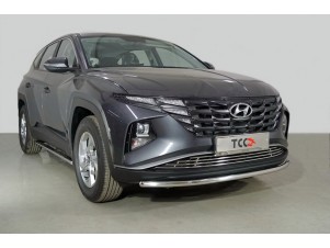 Защита передняя нижняя 42,4 мм для Hyundai Tucson 2020 – н.в. HYUNTUC21-24