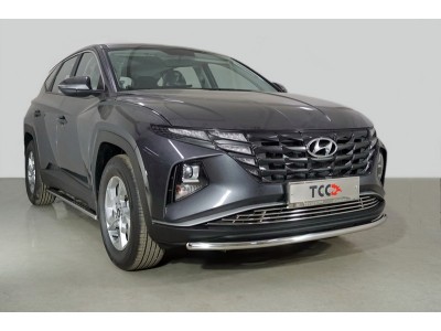Защита передняя нижняя 42,4 мм ТСС для Hyundai Tucson 2020 – н.в.
