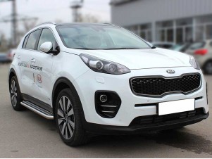 Пороги с листом d-53 для Kia Sportage 2018 – н.в. KSP18_2