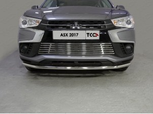 Защита переднего бампера 42 мм для Mitsubishi ASX № MITSASX17-17