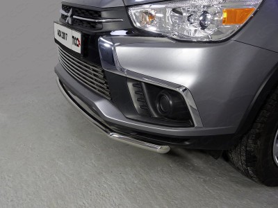 Защита переднего бампера 42 мм ТСС для Mitsubishi ASX 2017-2019