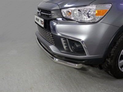 Защита переднего бампера 60 мм ТСС для Mitsubishi ASX 2017-2019
