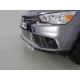 Защита передняя овальная 75х42 мм ТСС для Mitsubishi ASX 2017-2019