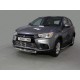 Защита передняя овальная 75х42 мм ТСС для Mitsubishi ASX 2017-2019
