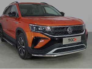 Защита передняя нижняя 42,4 мм для Volkswagen Taos 2020 – н.в. VWTAO21-16