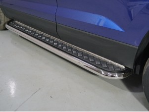 Пороги с площадкой 60,3 мм для Volkswagen Taos 2020 – н.в. VWTAO21-24
