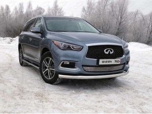 Защита переднего бампера 76 мм для Infiniti QX60 № INFQX6016-37
