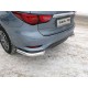 Защита задняя уголки 76 мм ТСС для Infiniti QX60 2016-2021