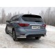 Защита задняя уголки 76 мм ТСС для Infiniti QX60 2016-2021
