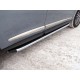 Пороги алюминиевые ТСС с накладкой для Infiniti QX60 2016-2021 INFQX6016-45AL