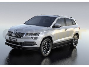Пороги алюминиевые Rival Premium для Skoda Karoq № A180ALP.5103.1
