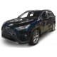 Пороги алюминиевые Rival Black для Toyota RAV4 2019-2021