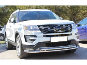 Защита передняя двойная 60-53 мм для Ford Explorer № FE2015_1.1