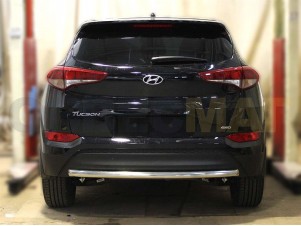 Защита заднего бампера 53 мм для Hyundai Tucson № HNT15_3