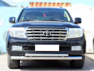 Защита передняя двойная 76-60 мм для Toyota Land Cruiser 200 № LCN 4.1