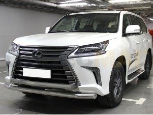 Защита переднего бампера 76 мм для Lexus LX-570/450d № LX15 1.3