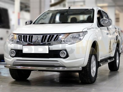 Защита переднего бампера 60 мм для Mitsubishi L-200 2015-2019