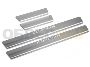 Накладки на пороги Rival, 4 шт для Toyota Corolla № NP.5716.3