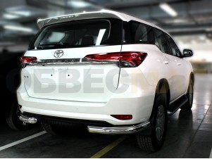Защита задняя уголки 76 мм для Toyota Fortuner № TF17_3