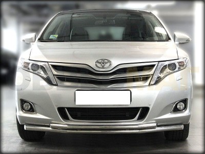 Защита передняя двойная 53-43 мм с подгибами для Toyota Venza 2012-2017