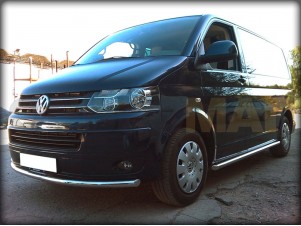 Пороги труба 60 мм для Volkswagen T5 № WLT510 2