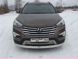 Рамка номерного знака Hyundai Santa Fe Grand (комплект)