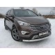Накладка решётки радиатора 16 мм ТСС для Hyundai Santa Fe Grand 2014-2016