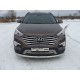 Защита переднего бампера 60 мм ТСС для Hyundai Santa Fe Grand 2014-2016