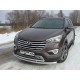 Защита передняя двойная 60-42 мм ТСС для Hyundai Santa Fe Grand 2014-2016