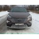 Защита передняя двойная 60-42 мм ТСС для Hyundai Santa Fe Grand 2014-2016
