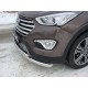 Защита передняя двойная 60-42 мм ТСС для Hyundai Santa Fe Grand 2014-2016